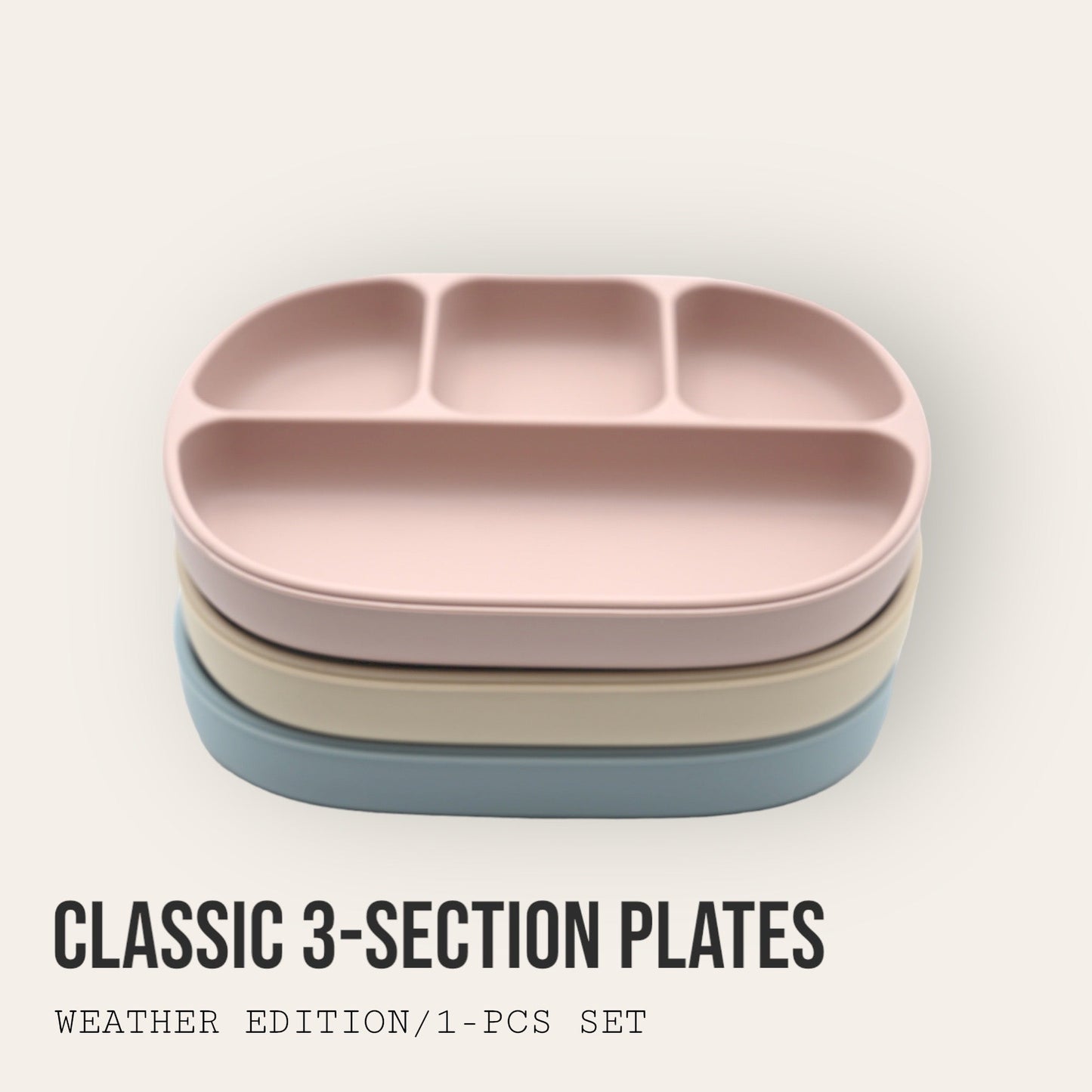 Platinum Silicone Sectioned Suction Plate - milktop